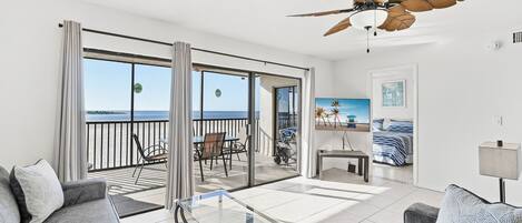 Télévision à écran plat, lecteur de DVD, table de tennis de table