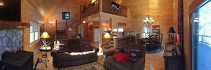 Smart TV, fireplace, DVD player, offices - Enjoy Peace & Wildlife- Stunning Log Home w/ Mountain Views!  Pagosa Springs, Co (Pagosa Springs)