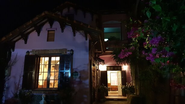 Front of property - evening/night - The Casting Homestay (Hue)