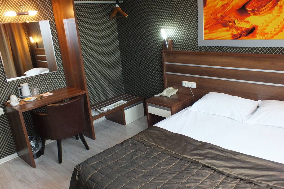 double room | egyptian cotton sheets, premium bedding, minibar, desk