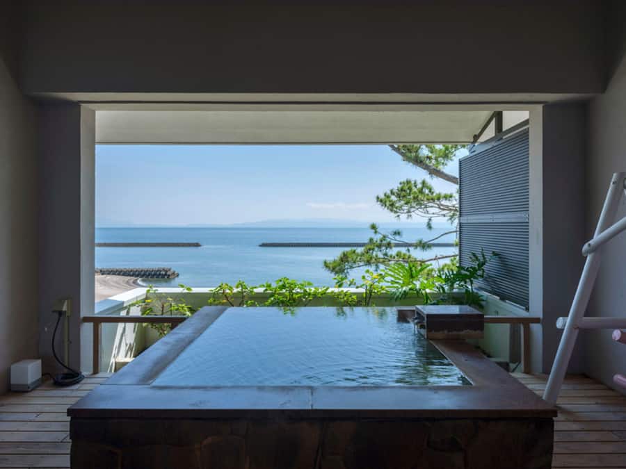 Doppelzimmer (W/ Private Air Hot Spring Bath) | Ausblick vom Zimmer