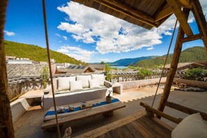 Duplex Room, 270-Degree Lake View | Terrace/patio