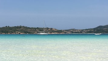 Beach nearby, white sand, free beach shuttle, beach umbrellas