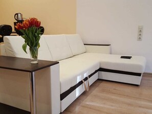 Studio | Silitysrauta/-lauta, ilmainen Wi-Fi, vuodevaatteet