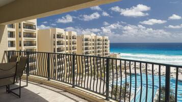 Uitzicht vanaf balkon