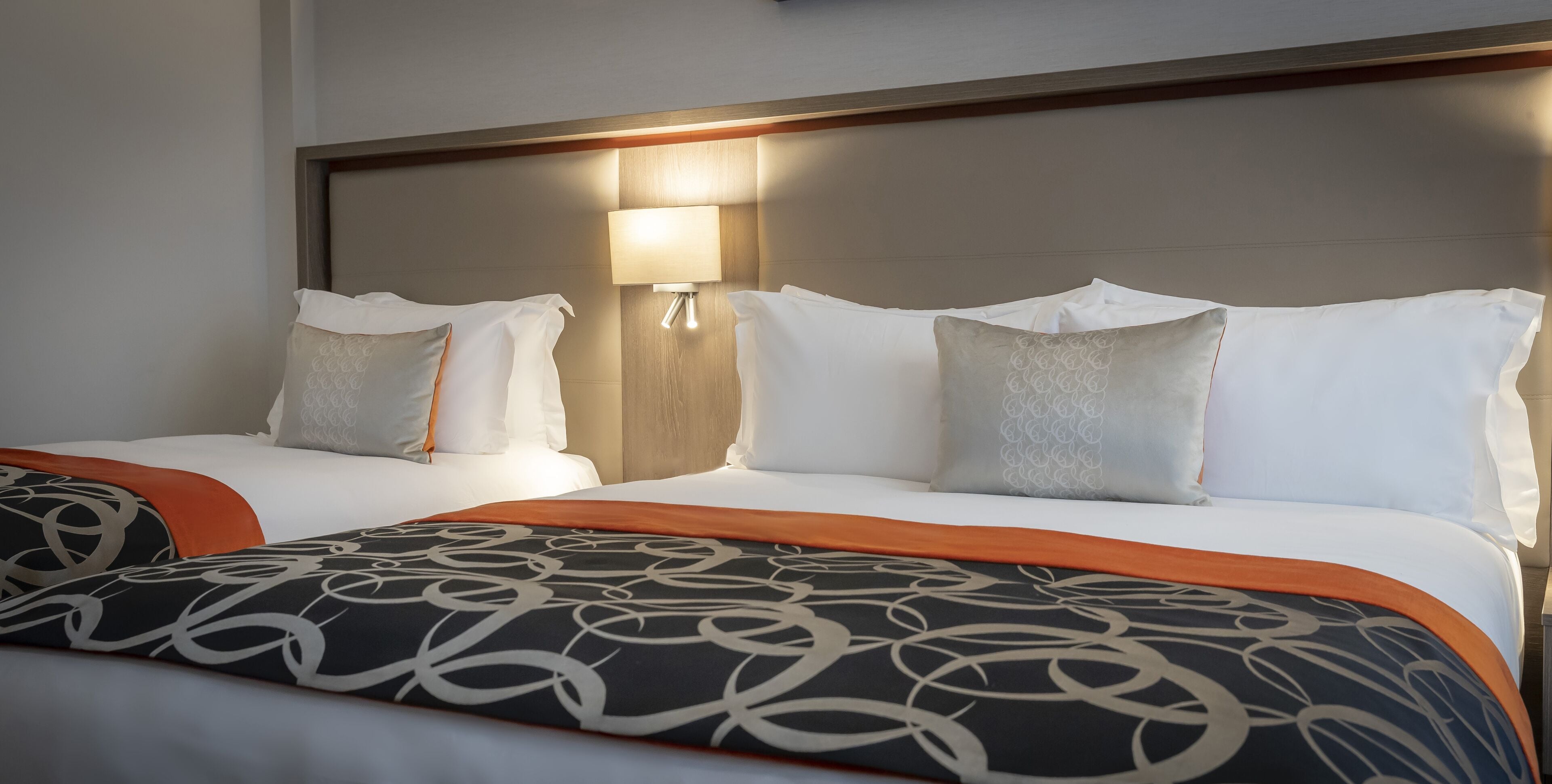 Hypo-allergenic bedding, in-room safe, desk, iron/ironing board