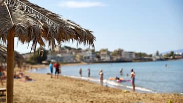 Beach nearby, beach umbrellas