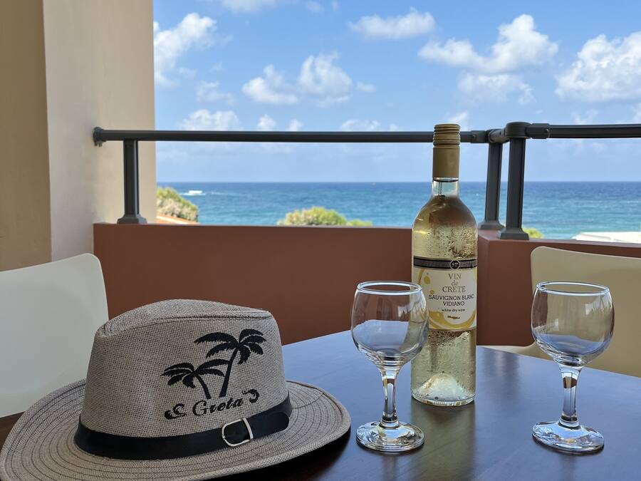 Panorama appartement, 1 slaapkamer, uitzicht op zee | Kameruitzicht