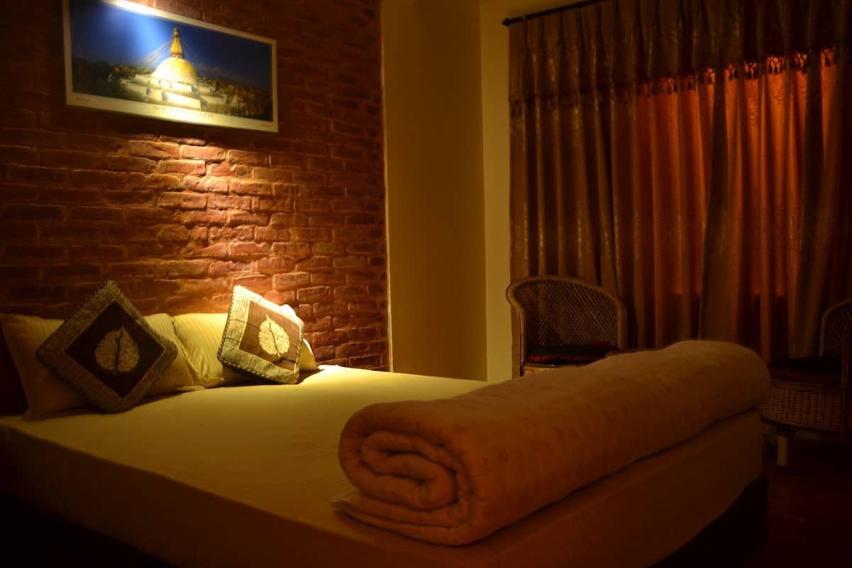 Deluxe-Doppelzimmer, 1 Schlafzimmer, Gartenblick | Blick auf den Garten