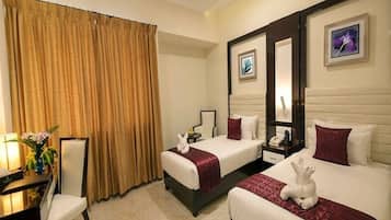 1 chambre, literie de qualité supérieure, surmatelas, minibar