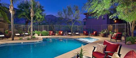 A heated pool