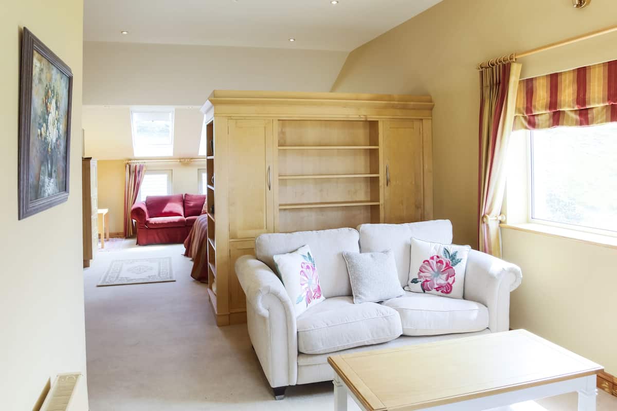 Deluxe Suite, 1 Queen Bed | Iron/ironing board, WiFi (free)
