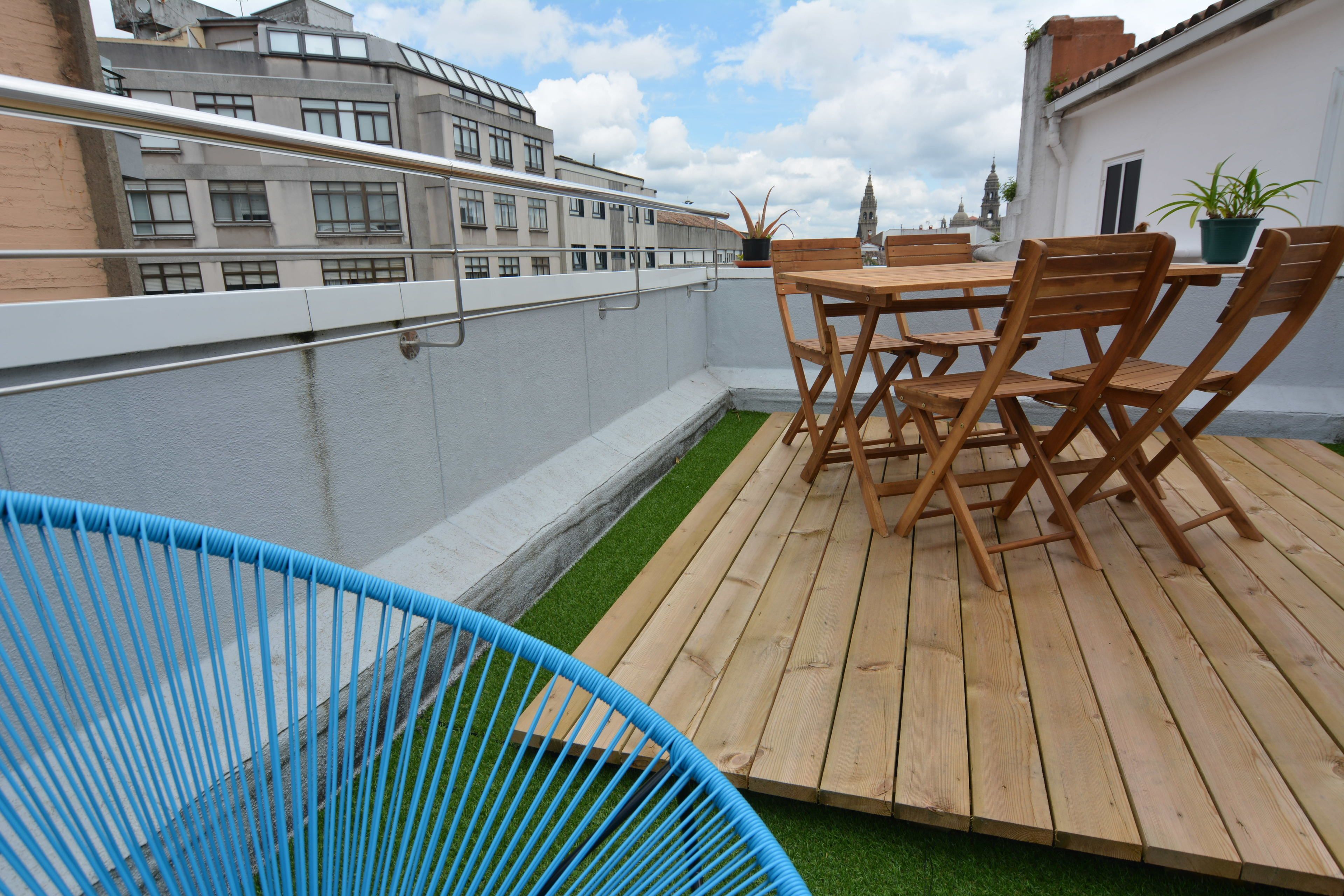 superior apartment, terrace | individually decorated, individually furnished, iron/ironing board