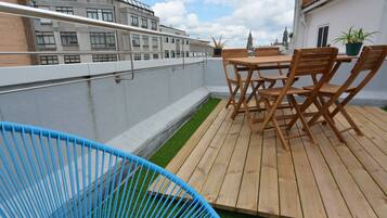 Individually decorated, individually furnished, iron/ironing board