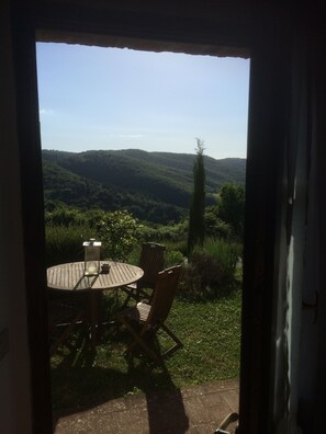 Uitzicht vanuit de kamer