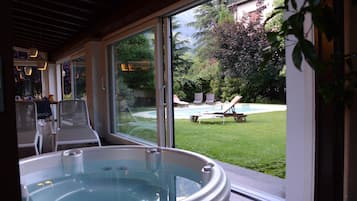 Sauna, hot tub, steam room, Turkish bath, body treatments