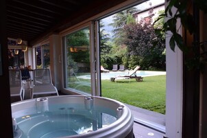 Sauna, hot tub, steam room, Turkish bath, body treatments