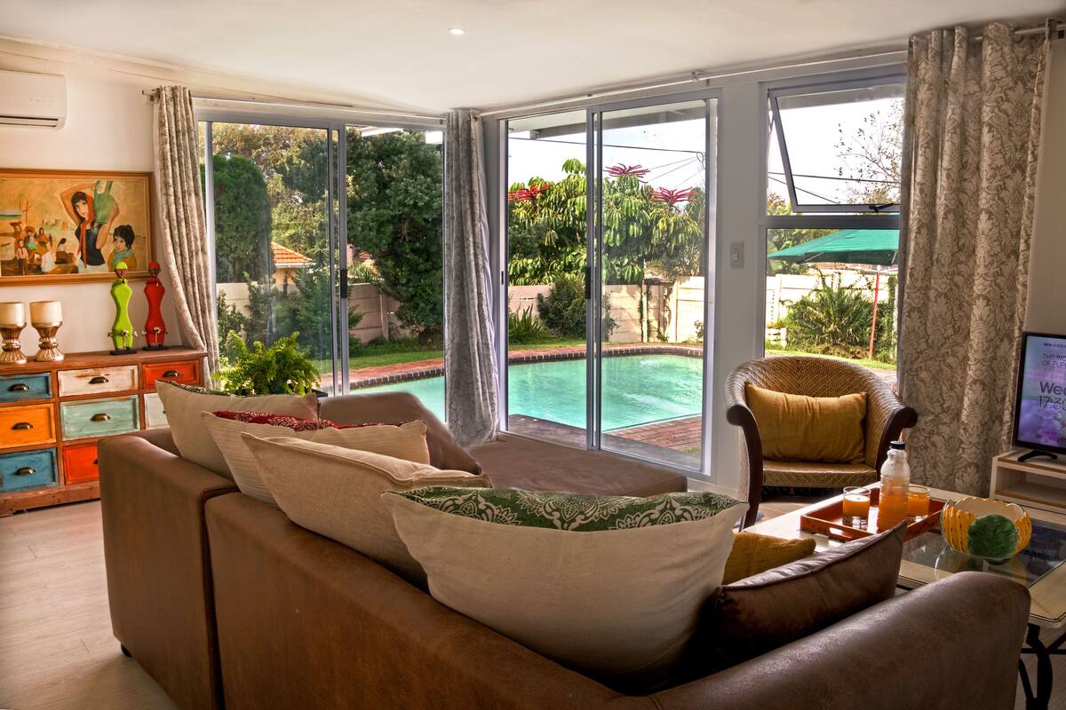 Apartment, 2 Schlafzimmer, eigener Pool | Wohnbereich