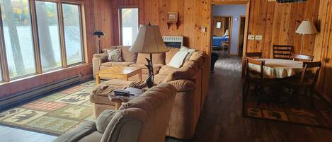 电视、壁炉、音乐库