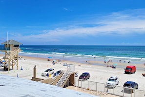On the beach, snorkeling, water skiing, surfing