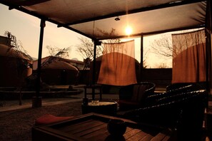 Terrace/patio - Xacalli Posada (Tepoztlán)