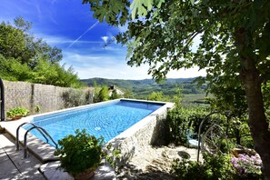 Pool - Villa Fragola beautiful house whit pool and panoramic view (Motovun)