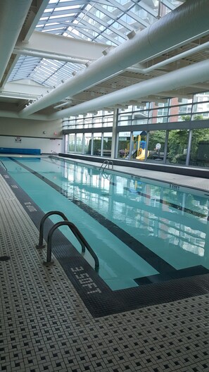 Indoor pool, a heated pool
