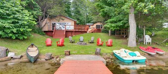 Whitefish Lake: Waterfront Cottage w/ Boat Dock!