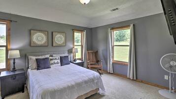 3 bedrooms, internet, bed sheets