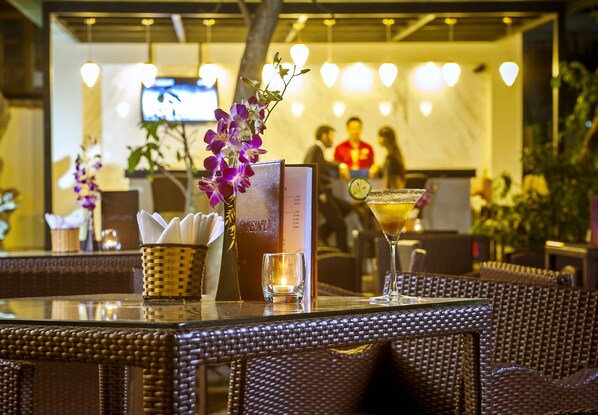 Frokost, lunsj og middag serveres