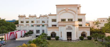 A szálláshely homlokzata