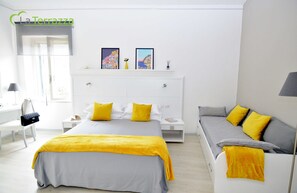 3 quartos, ferros/tábuas de passar roupa, acesso à internet