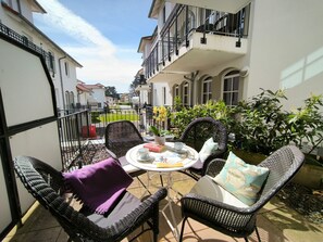 Outdoor dining - Haus Meeresblick FeWo Godewind A 1.08 Ref. 128676 - FeWo Godewind A 1.08 Ref. (Baabe)