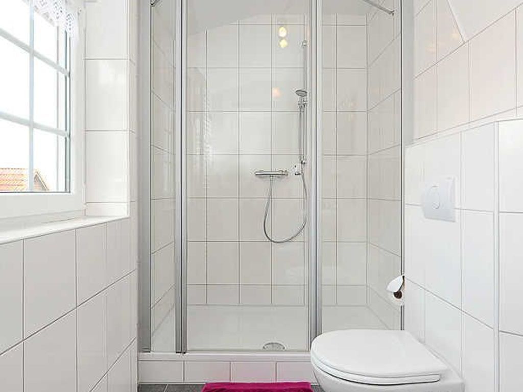 Shower, soap, toilet paper