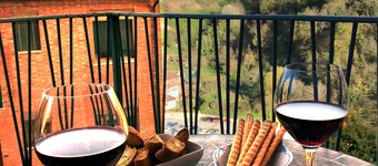 Family apartment with magical view on the old city, balcony, wifi & parking 