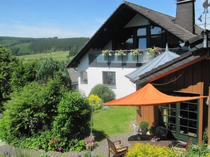 Blick von der Unterkunft