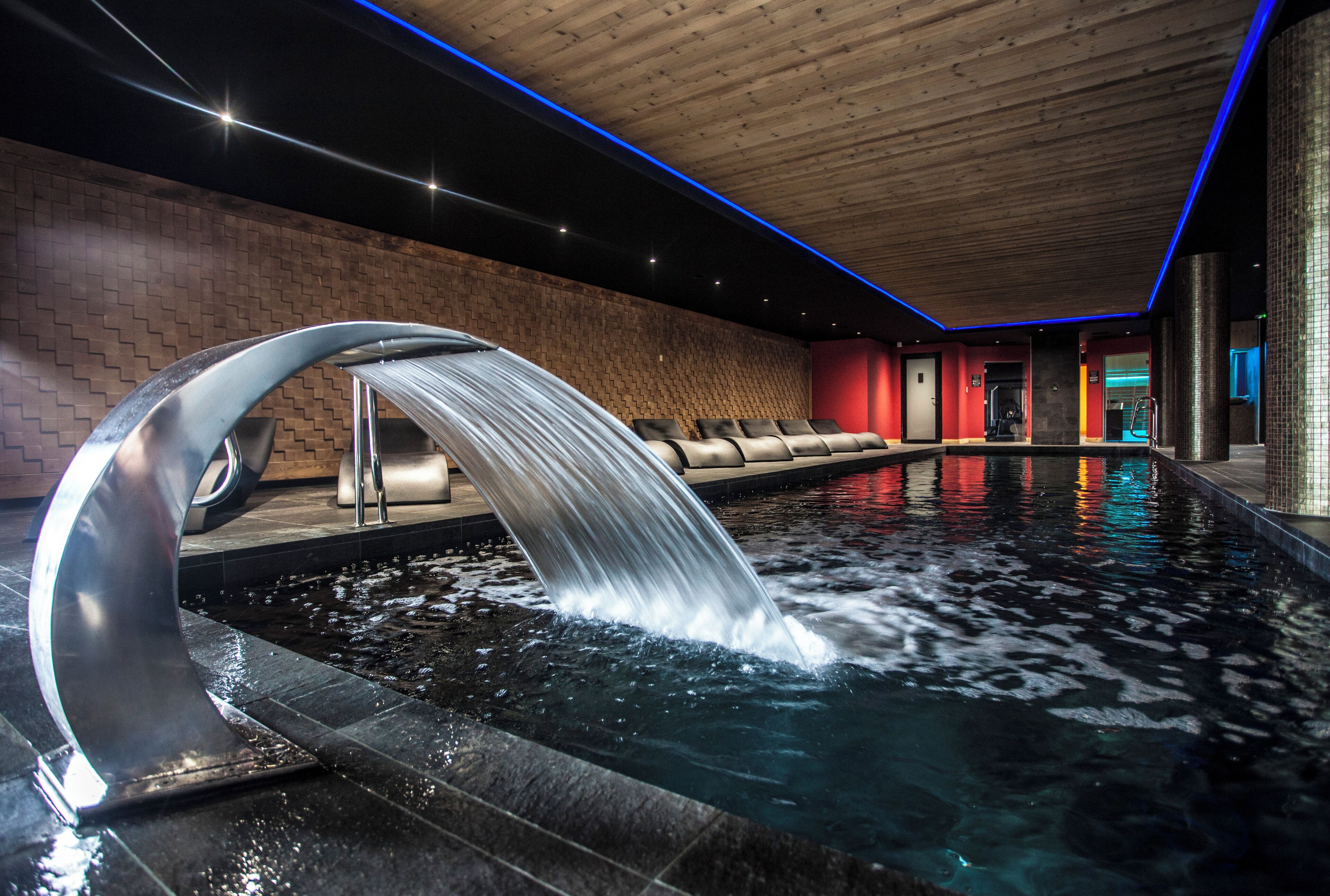 Een sauna, een bubbelbad, een stoombad