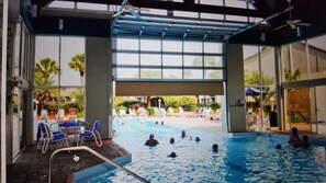 Indoor pool, outdoor pool