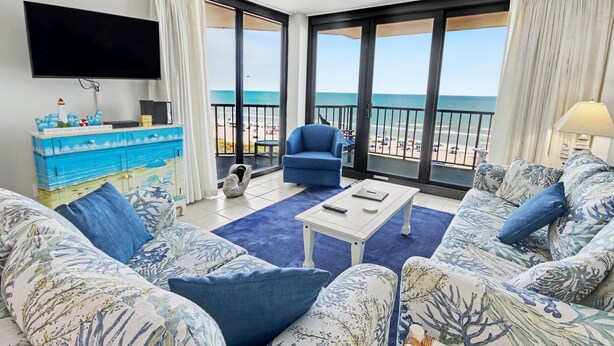 Smart TV - Oceanfront Two Bedroom Condo - Crescent Sands H-5 (North Myrtle Beach)