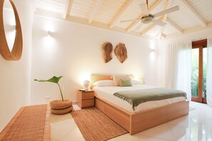 4 bedrooms, in-room safe, iron/ironing board, travel cot