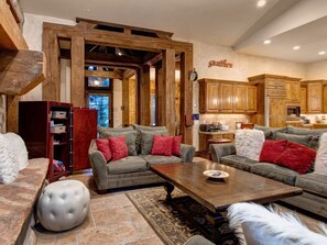 Smart TV, fireplace, DVD player, table football