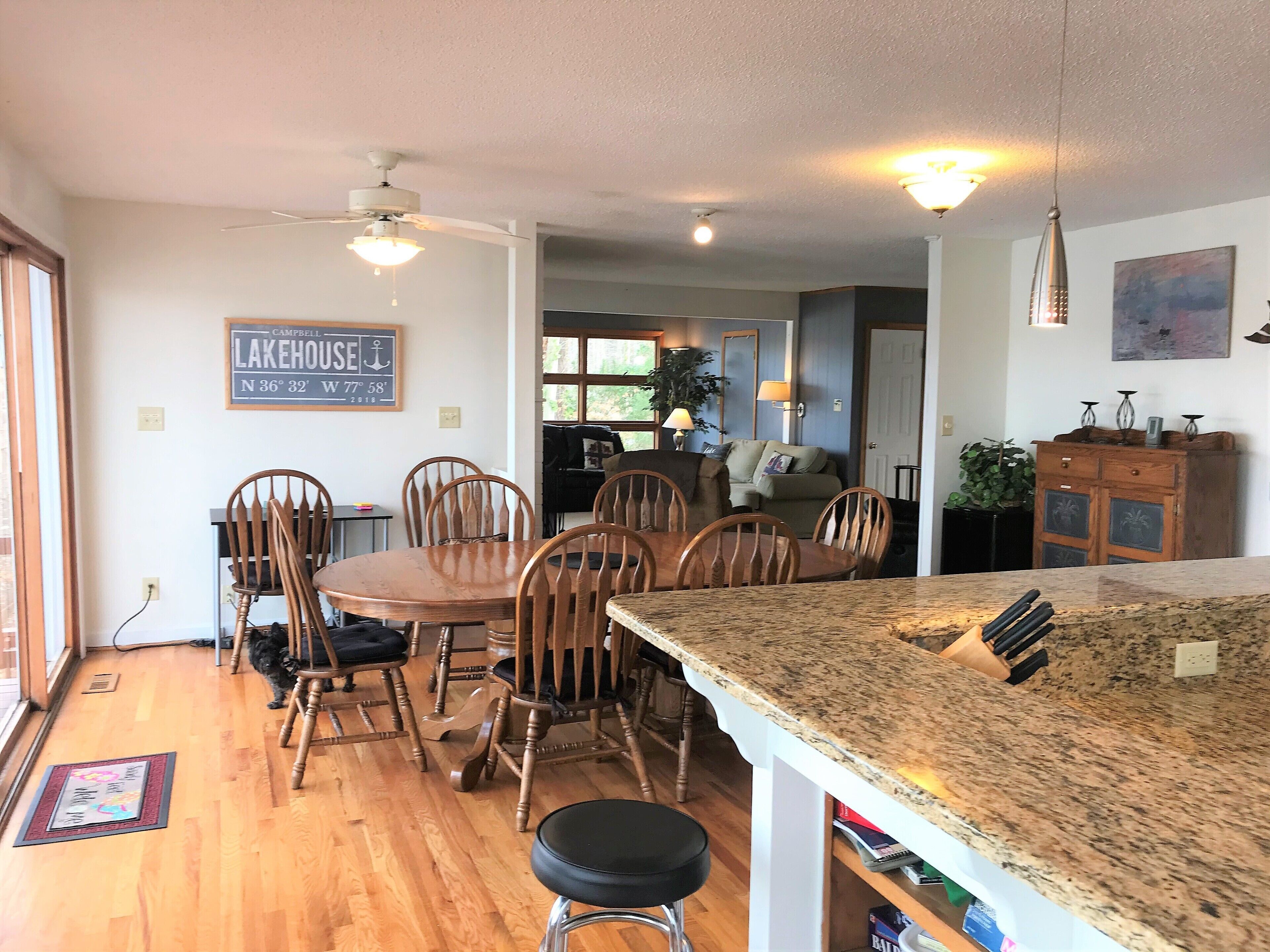 Gorgeous views on large cove just off Main Lake.