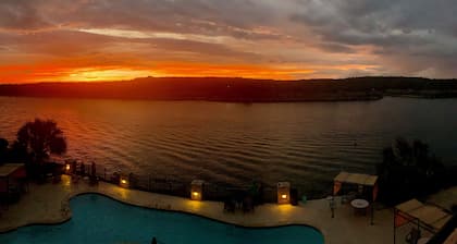 Lakefront Hill Country Hacienda on Lake Travis with Heated Indoor Pool!