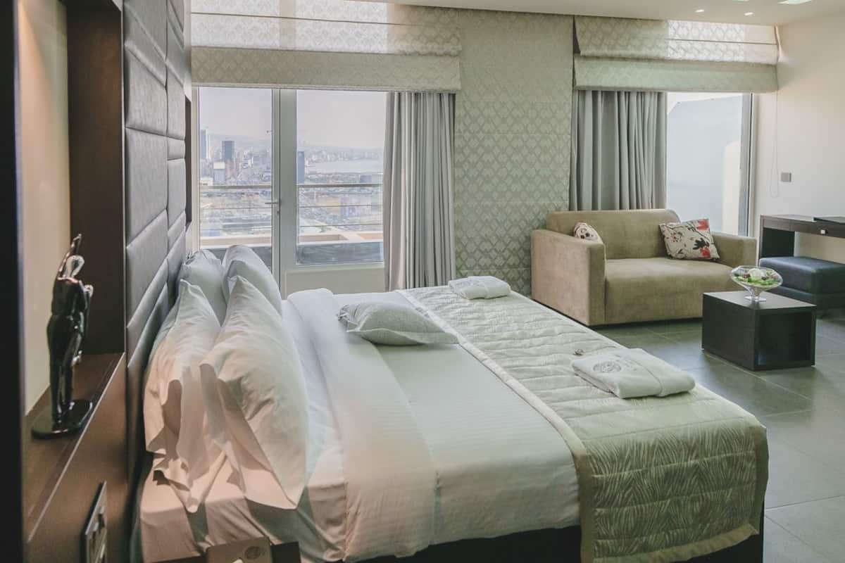 panoramic suite, balcony, sea view | 1 bedroom, egyptian cotton sheets, premium bedding, down duvets
