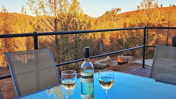 Executive-Villa, 2 Schlafzimmer, Kamin, Talblick | Blick vom Balkon