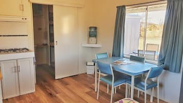 The Jillaroo's Hut | Living area | 32-inch LCD TV with cable channels, TV, DVD player