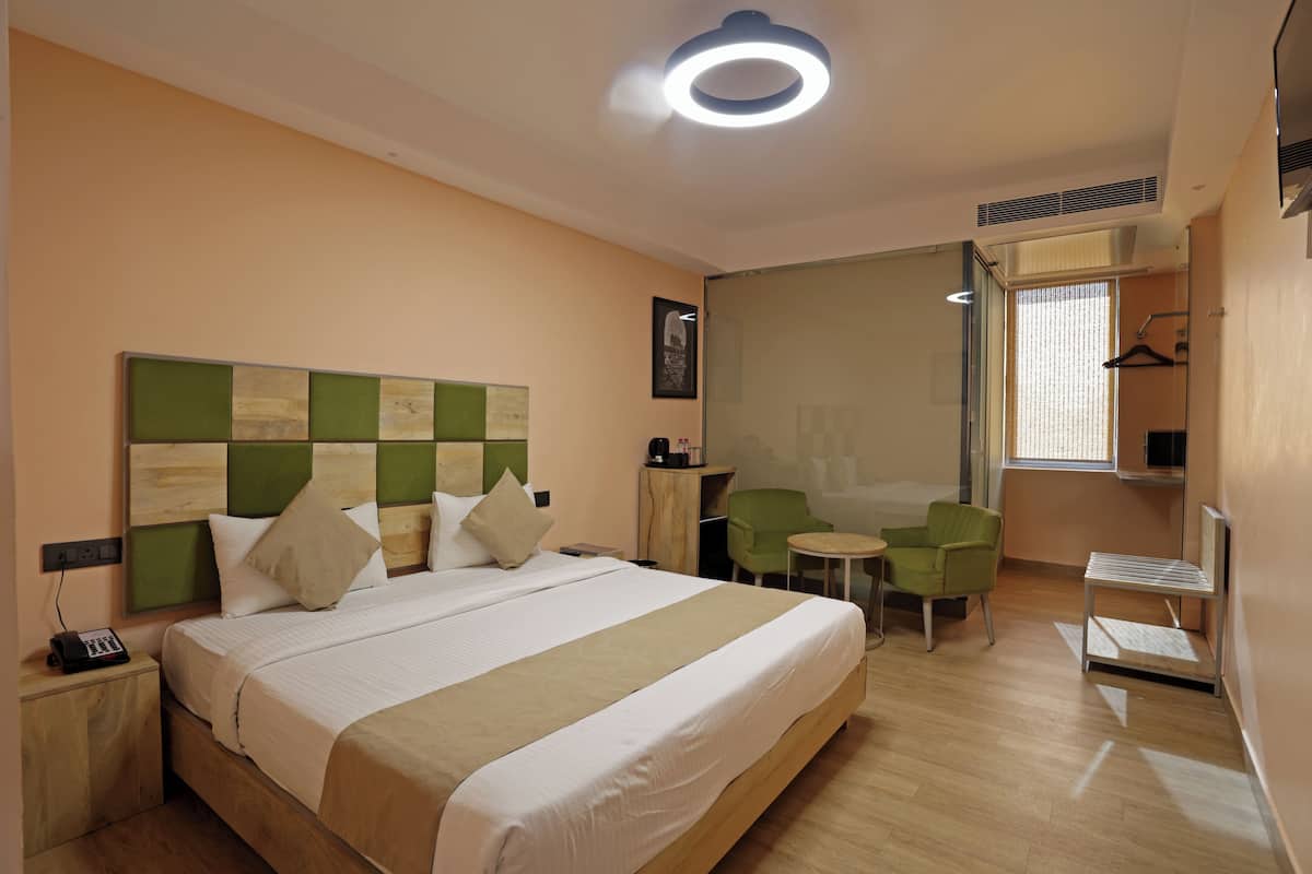 1 habitación, cortinas blackout, wifi gratis y ropa de cama