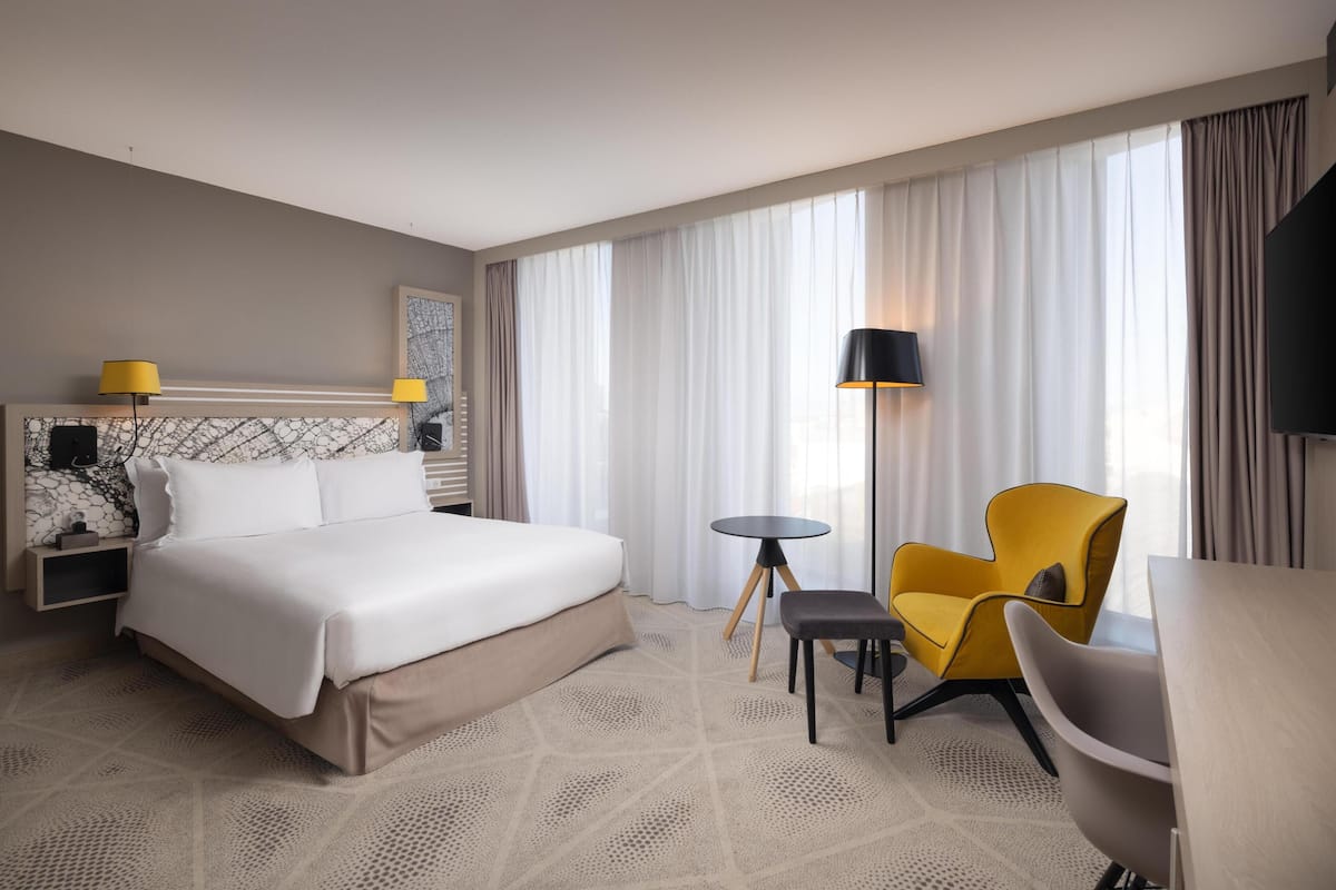 Premium bedding, down comforters, Select Comfort beds, in-room safe