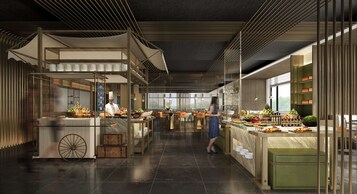 2 restaurantes, café da manhã, culinária internacional