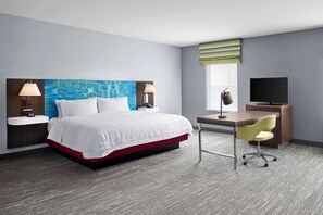 Studio - 1 kingsize-säng - kylskåp och mikrovågsugn (Wet Bar) | Värdeförvaringsskåp på rummet, gratis wi-fi och sängkläder